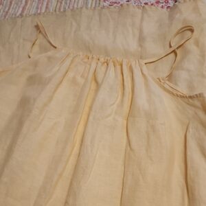 100% Linen Floor Lenght Sun Dress Sz M